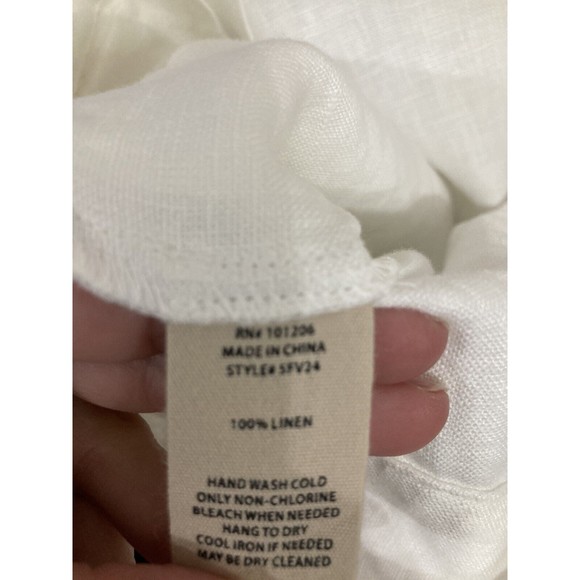 Soft Surrounding Nabi Cropped Pant 100% Linen Size‎ 20W White - Picture 4 of 4